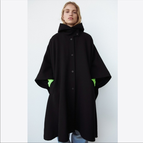 Zara limited edition wool blend cape - Picture 2 of 7